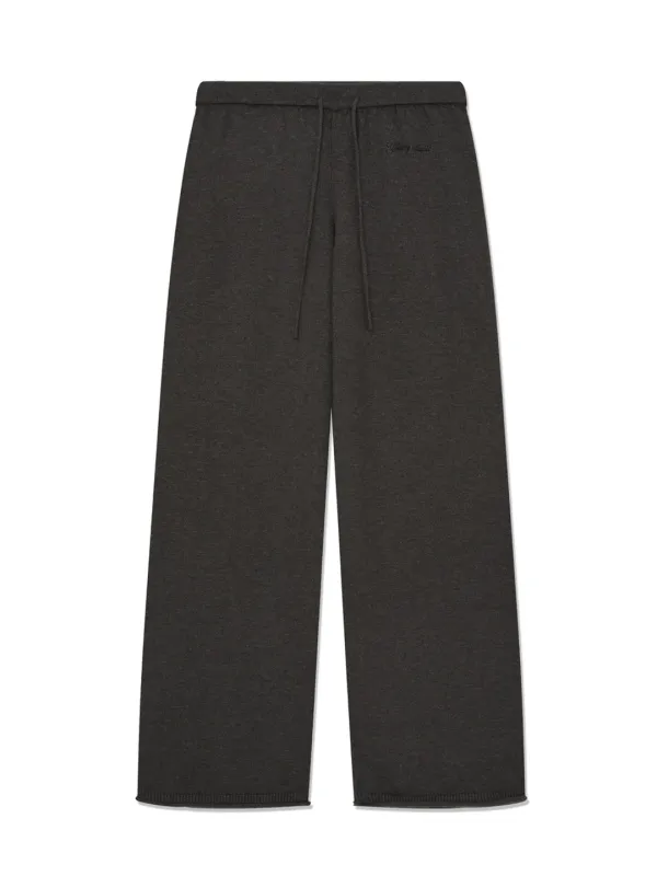 G HUG KNIT PANTS (CHARCOAL)