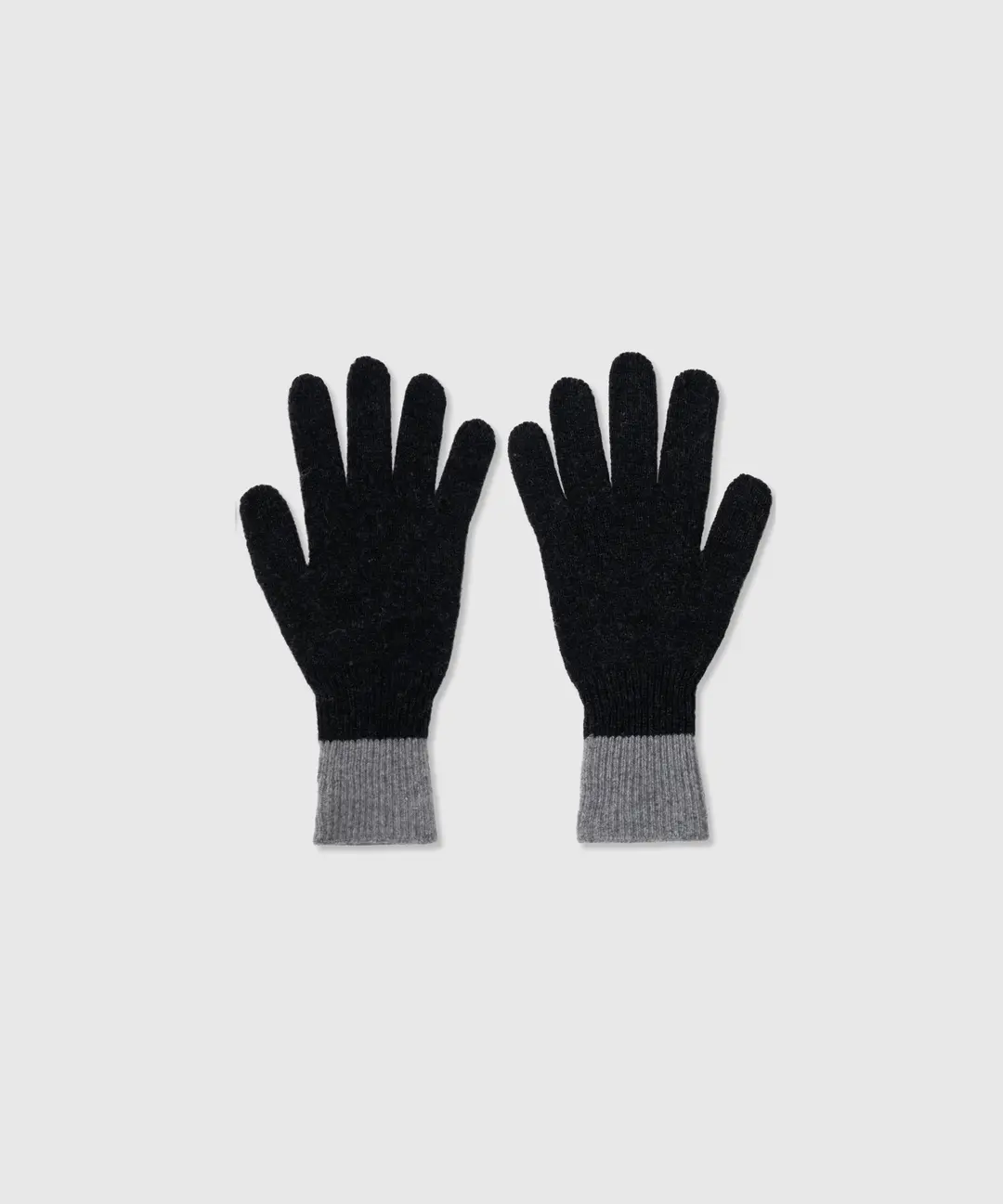 니히 Two-tone wool gloves (Charcoal) 상품 이미지 2