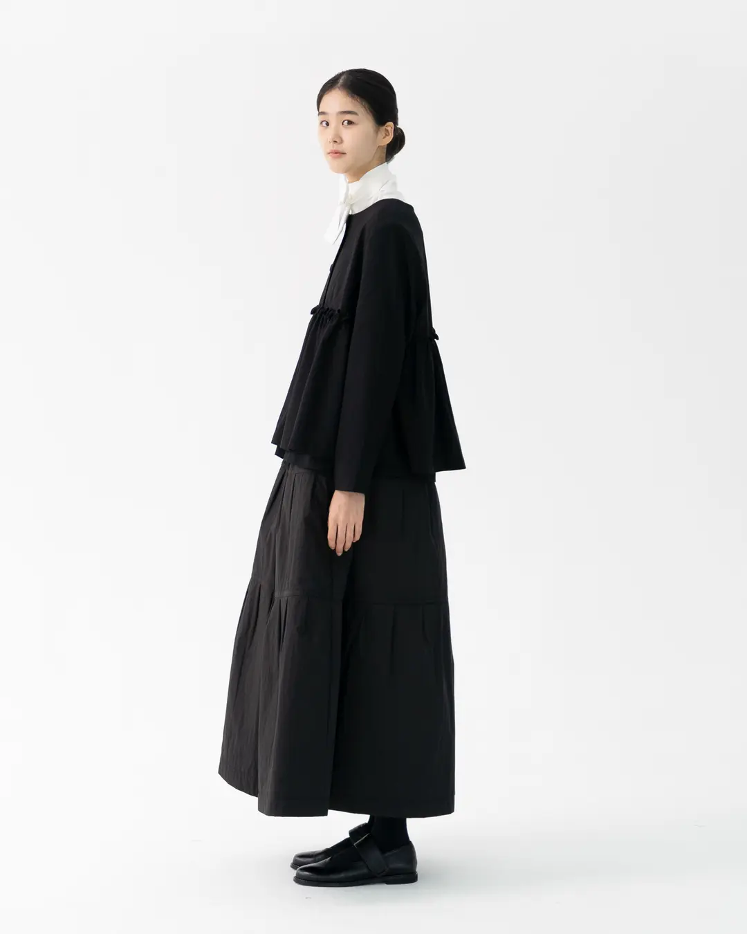 유노이아 button layer frill jacket 상품 이미지 2