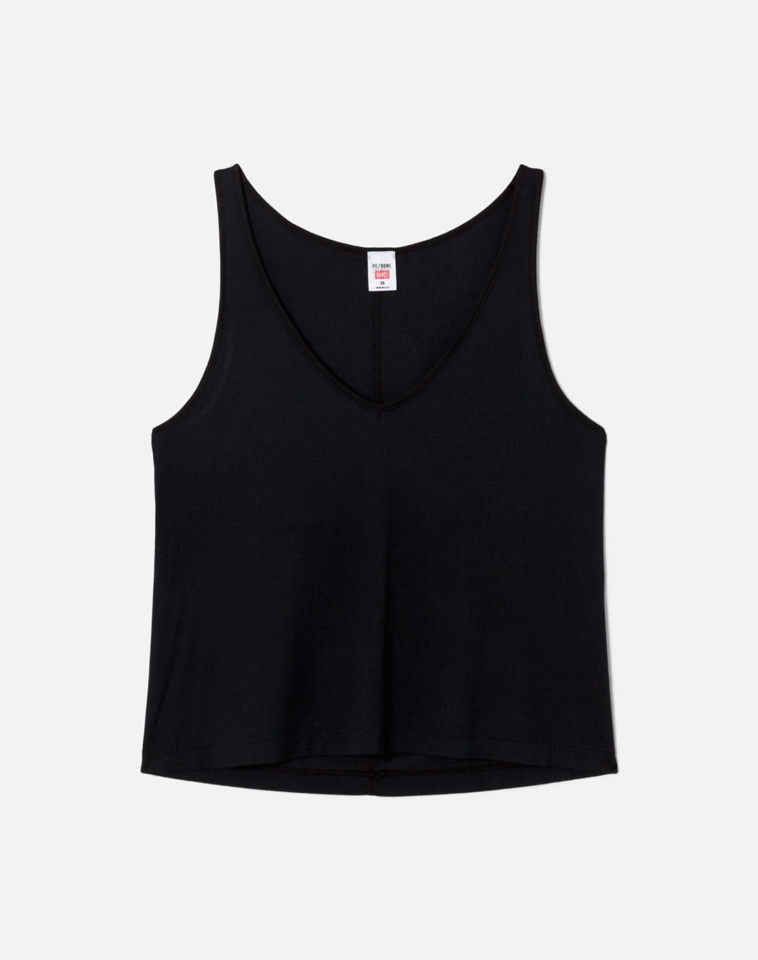 리던 Hanes Slim V Neck Tank - Vintage Black 상품 이미지 1