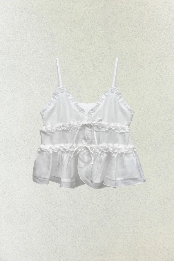 GENIE SLEEVELESS TOP / WHITE
