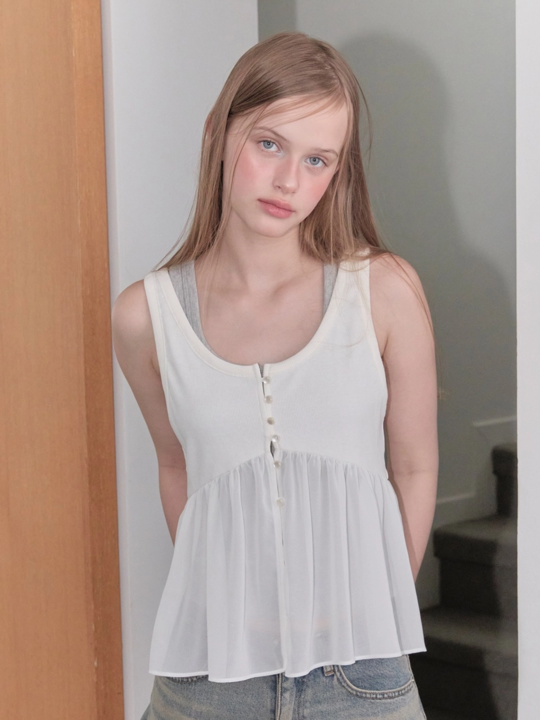 마가린핑거스 SHEER RIB BUSTIER (IVORY) 상품 이미지 2