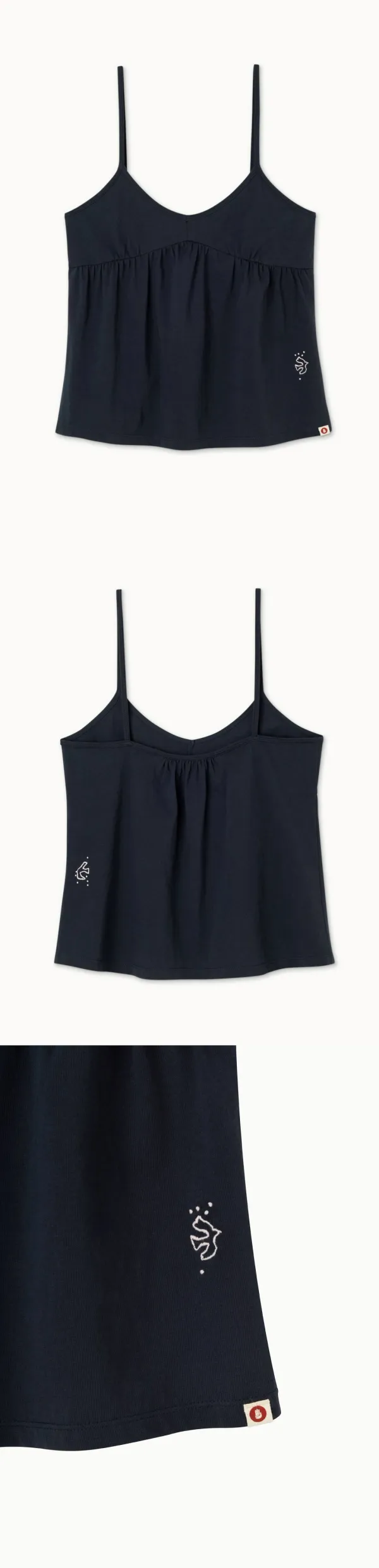 Kasih shirring top_Blueberry