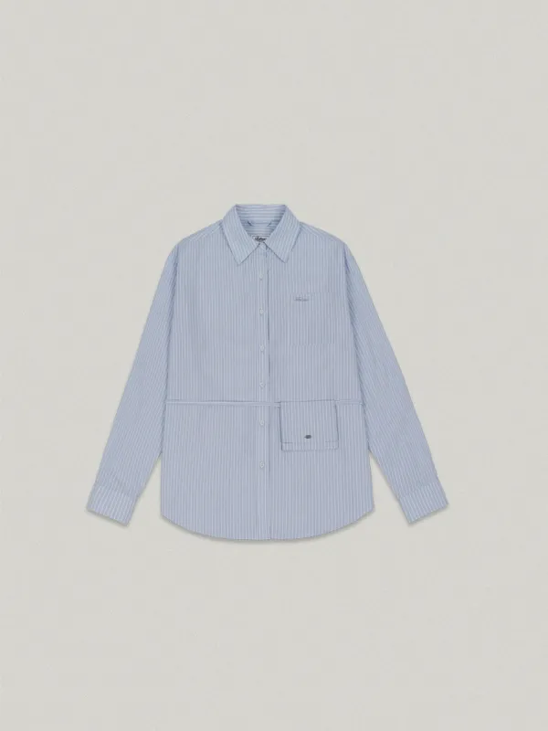 Slot Stripe Shirt  - Blue슬롯 스트라이프 셔츠