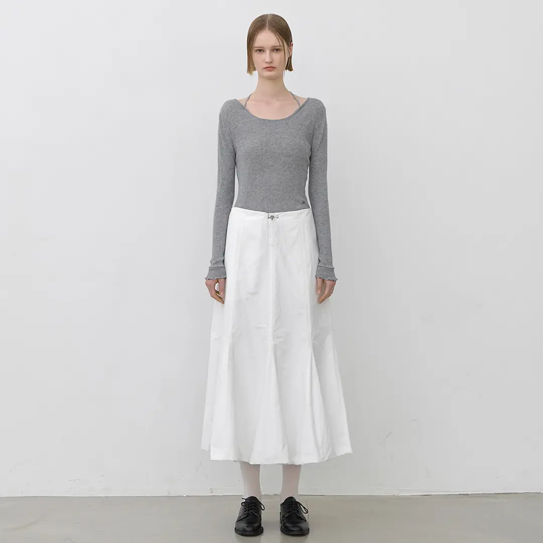 아뜰리에 나인 (SK-5002)WAIST STRING SHIRRING SKIRT 상품 이미지 2