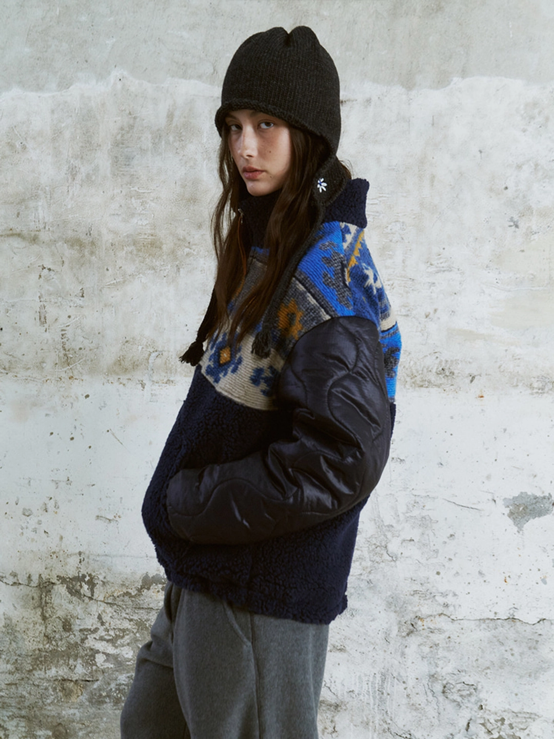 프리터 Nana Quilted Jacket Navy_F263JP10 상품 이미지 3