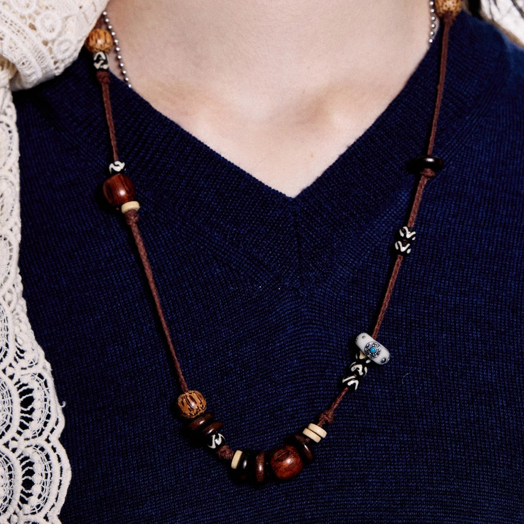 엔프프 harlow necklace-brown 상품 이미지 1