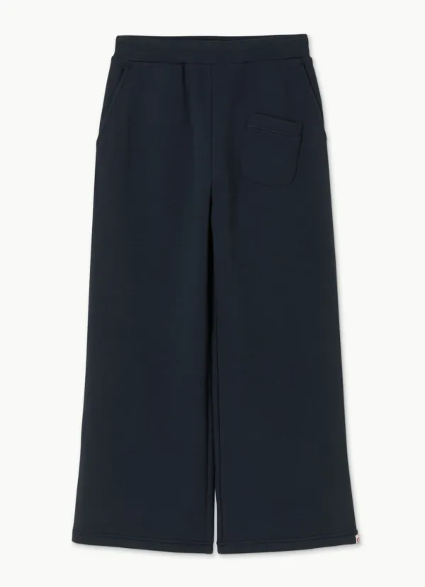 Crop sweat pants_Blueberry