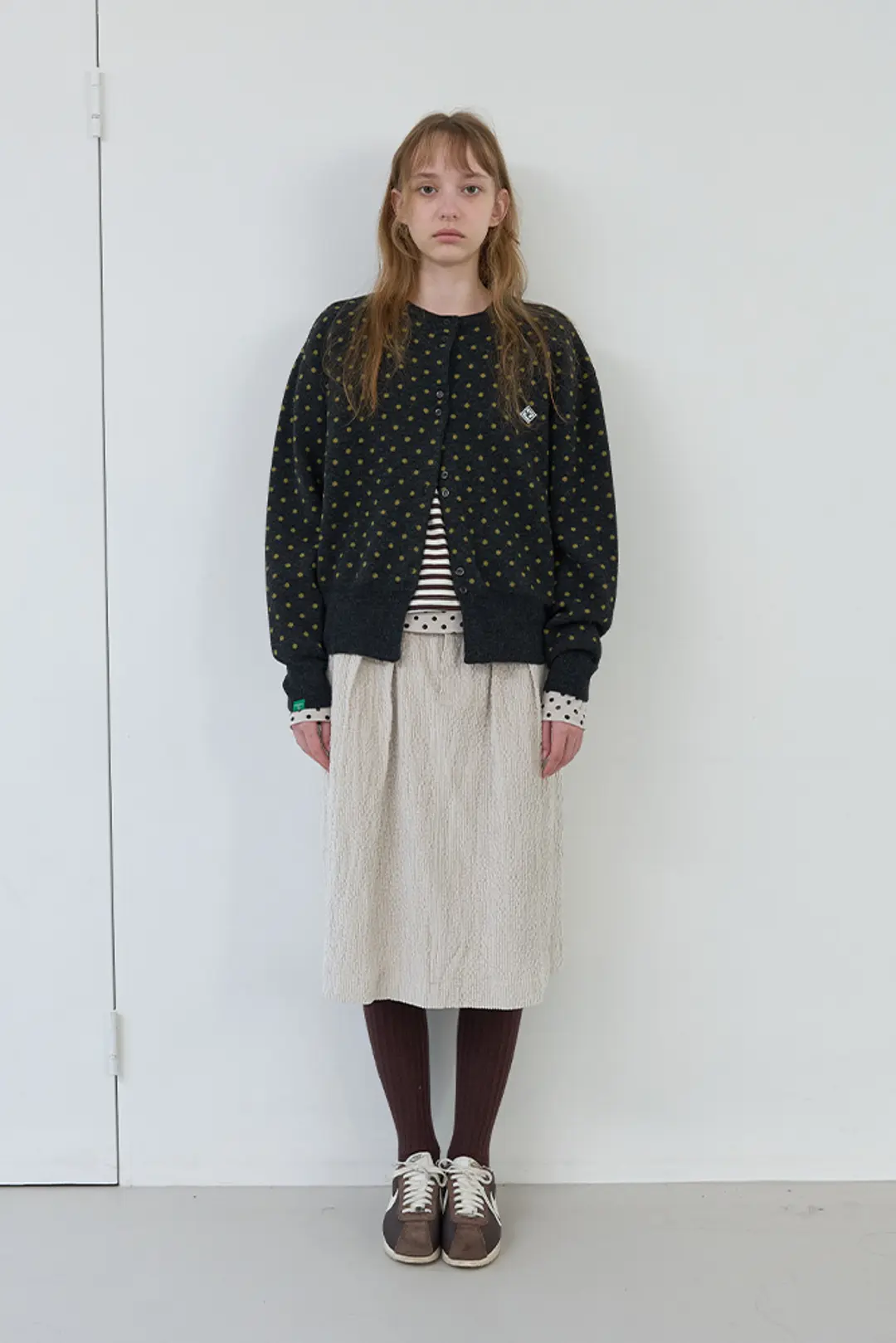 노컨텐츠 118. Corduroy midi skirt_Ivory 상품 이미지 2