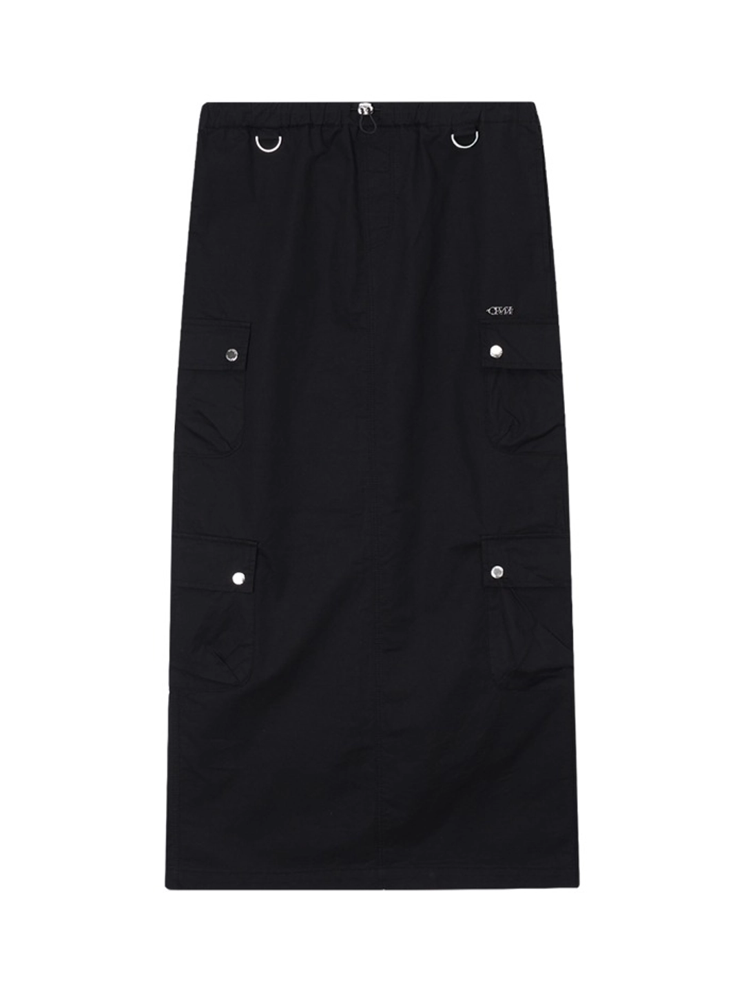 크랭크 WASHED CARGO MAXI SKIRT_BLACK 상품 이미지 3