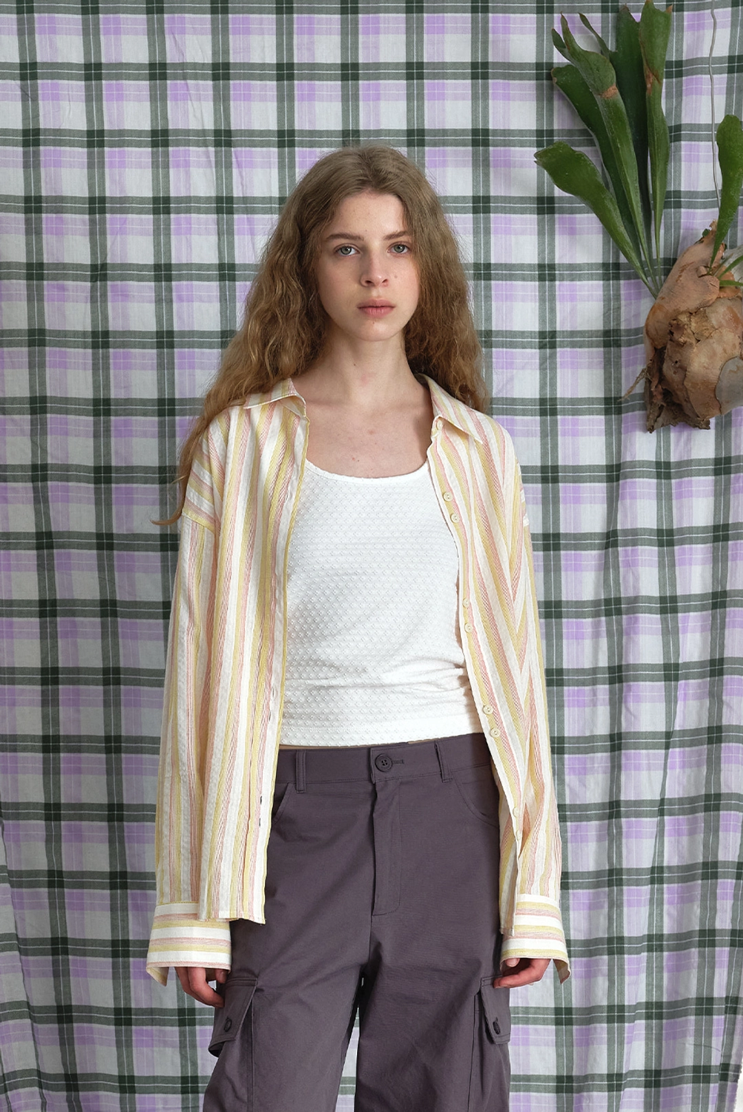 브렌다 브렌든 baker embo sleeveless - ivory 상품 이미지 2