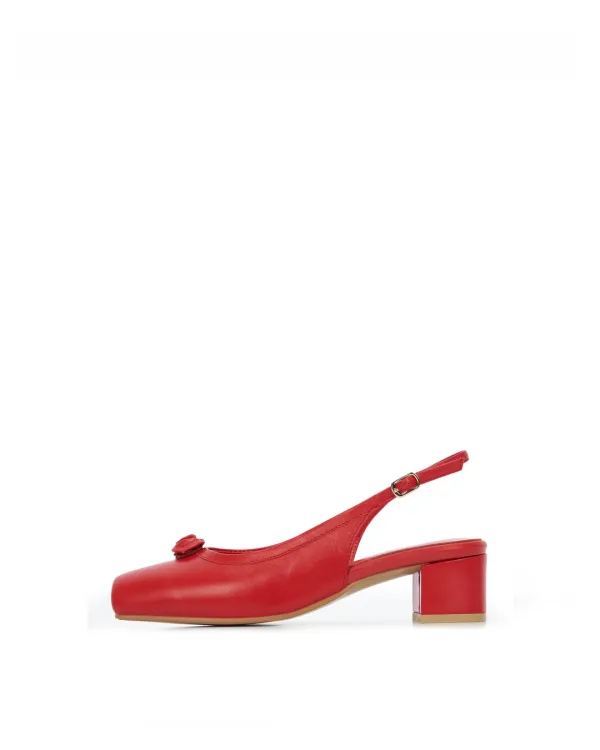 SIA ROSE Ballerina Slingback - RED