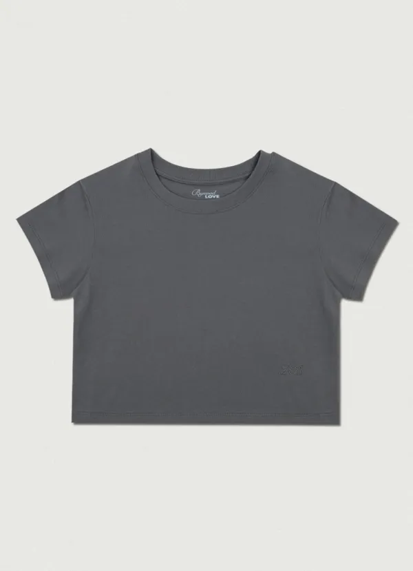 2nd/ Letter Tee [charcoal]