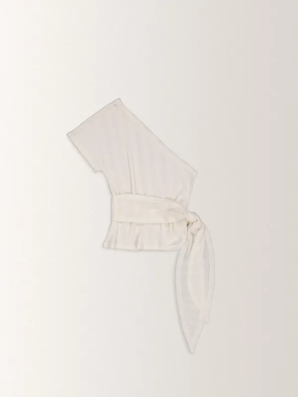 SUMMER DIAGONAL TOP [ CREAM ]