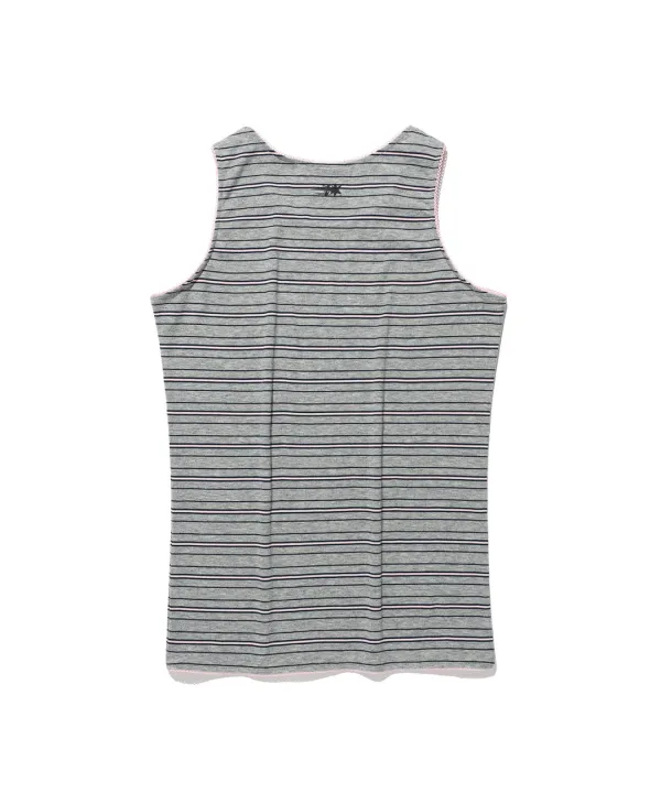 ghost angels stripe sleeveless[grey]