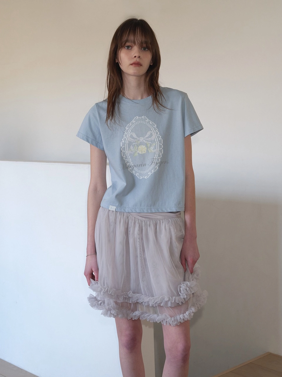 마가린핑거스 FRILL TUTU SKIRT (GREY) 상품 이미지 2