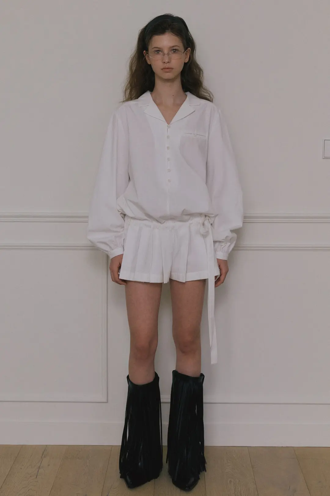 오버듀플레어 TAILORED PLEATS JUMPSUIT_WHITE 상품 이미지 2