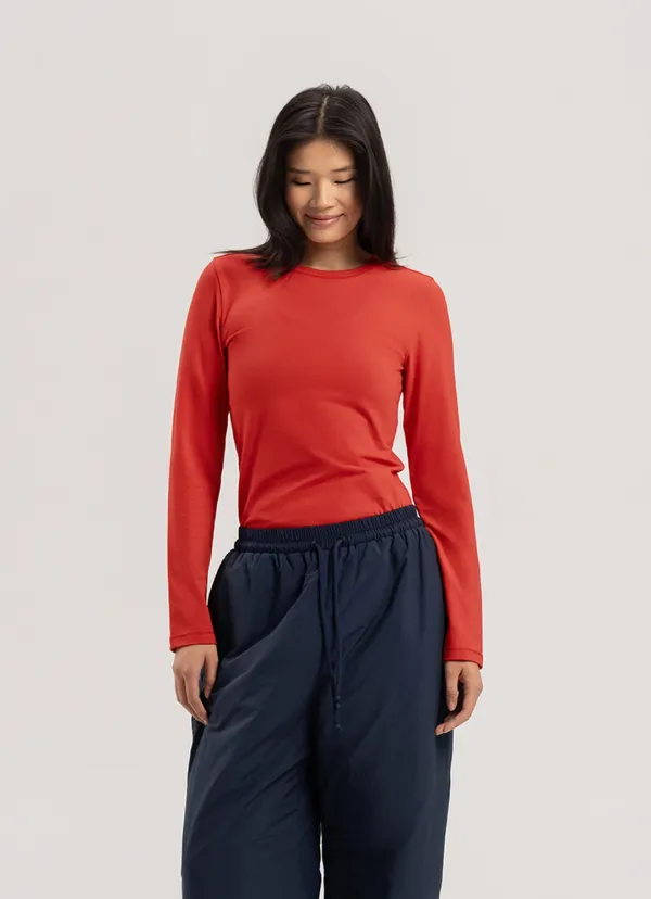 Saddle long sleeve #2_Aura Orange