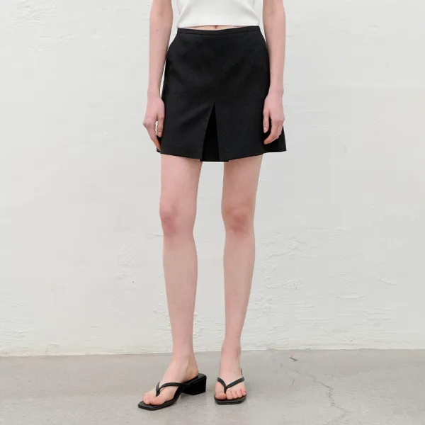 (SK-5019)SUMMER TWEED SET-UP SKIRT