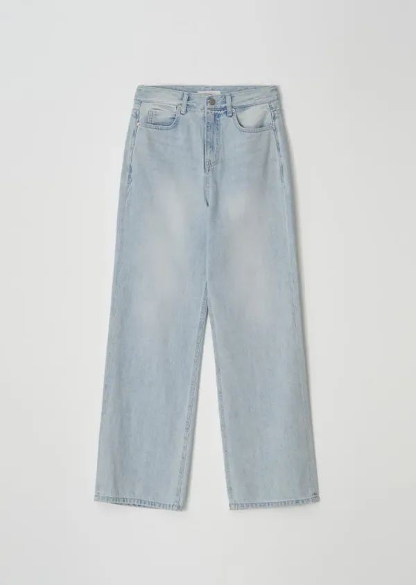 [10%] relaxed washing denim pants