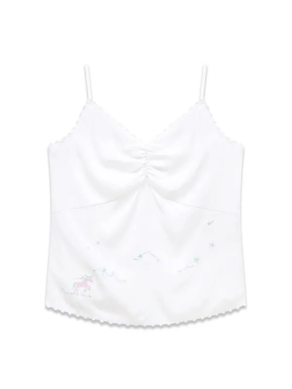 UNICORN STITCH SLEEVELESS (WHITE)