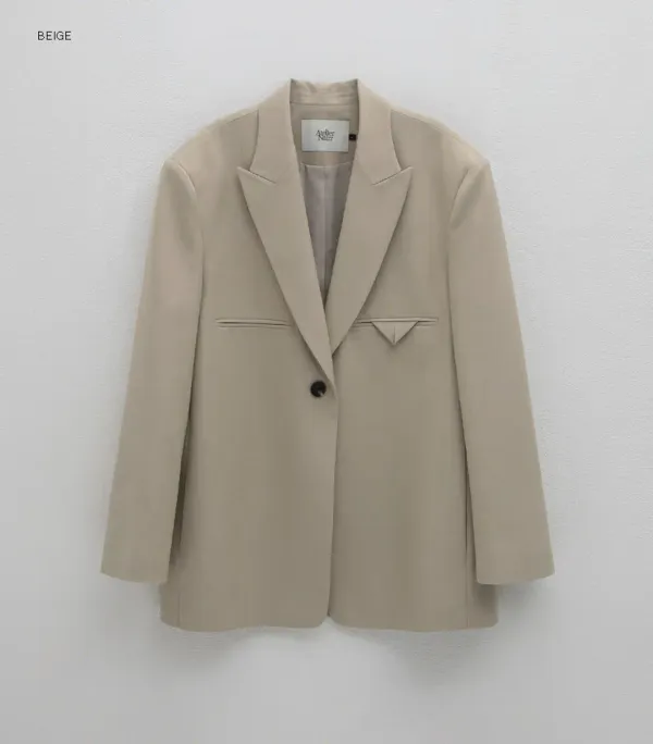 (JK-3007)MANNISH PEAKED LAPEL JACKET