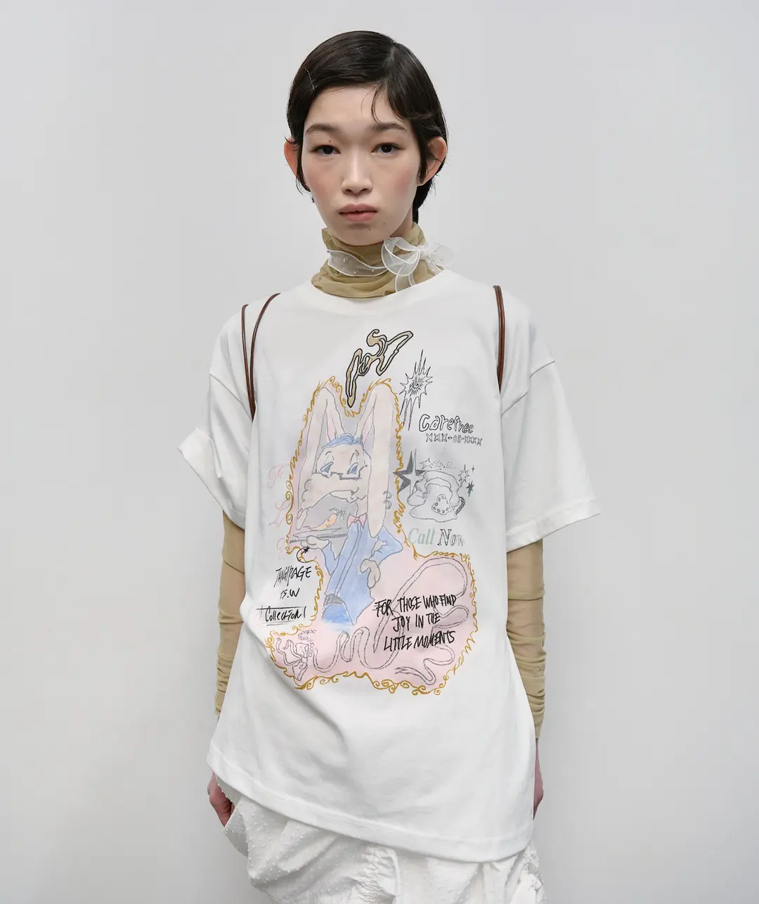 타입서비스 [6/18 예약발송] [11차] Rabbit Ruched Top [White] 상품 이미지 2