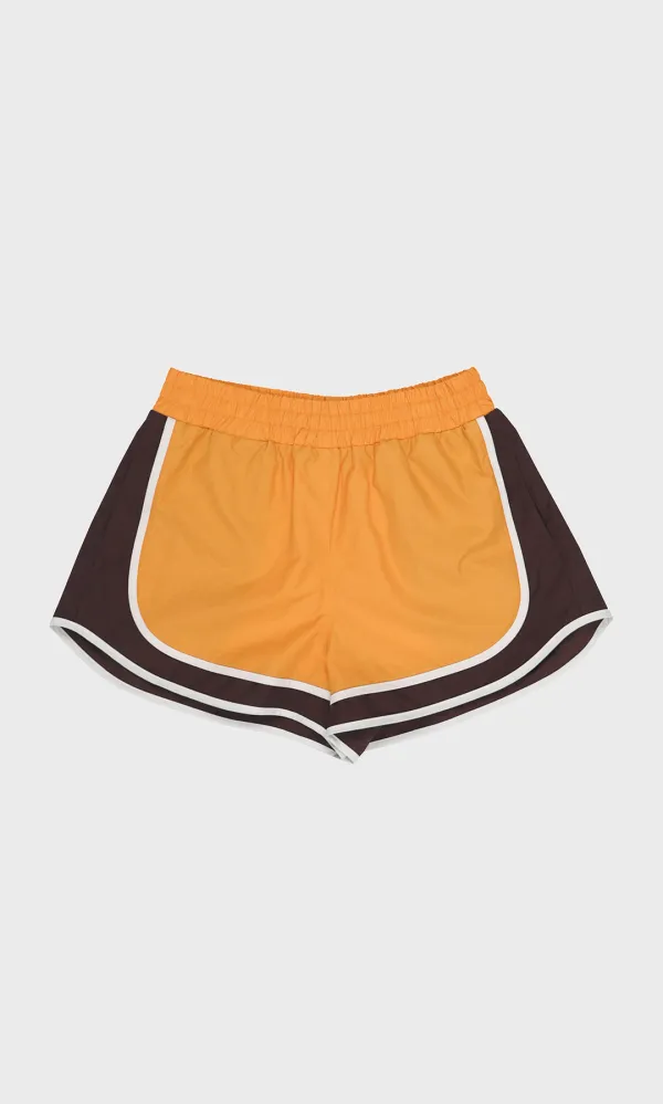 Color Block Track Shorts_Yellow