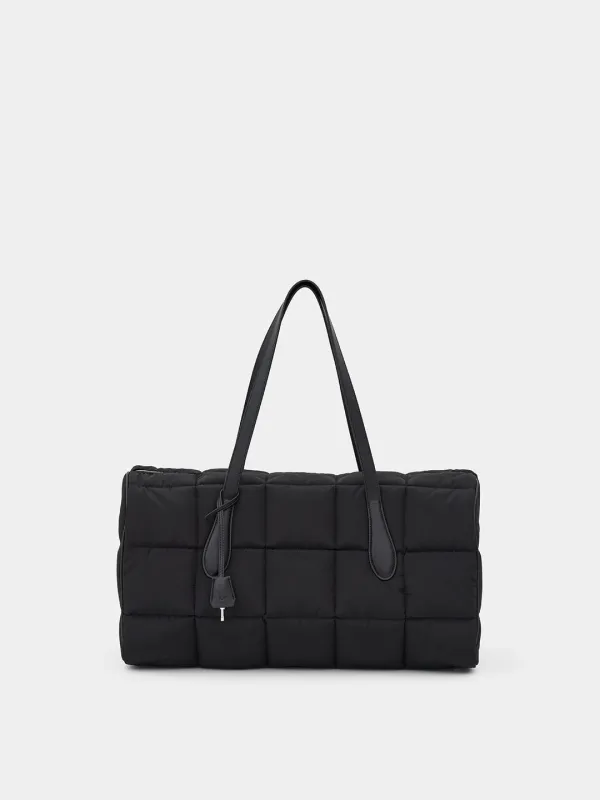 Monslin Padding Boston bag - Black