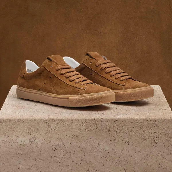 Men's Suede Retro Sneaker - Tabacco