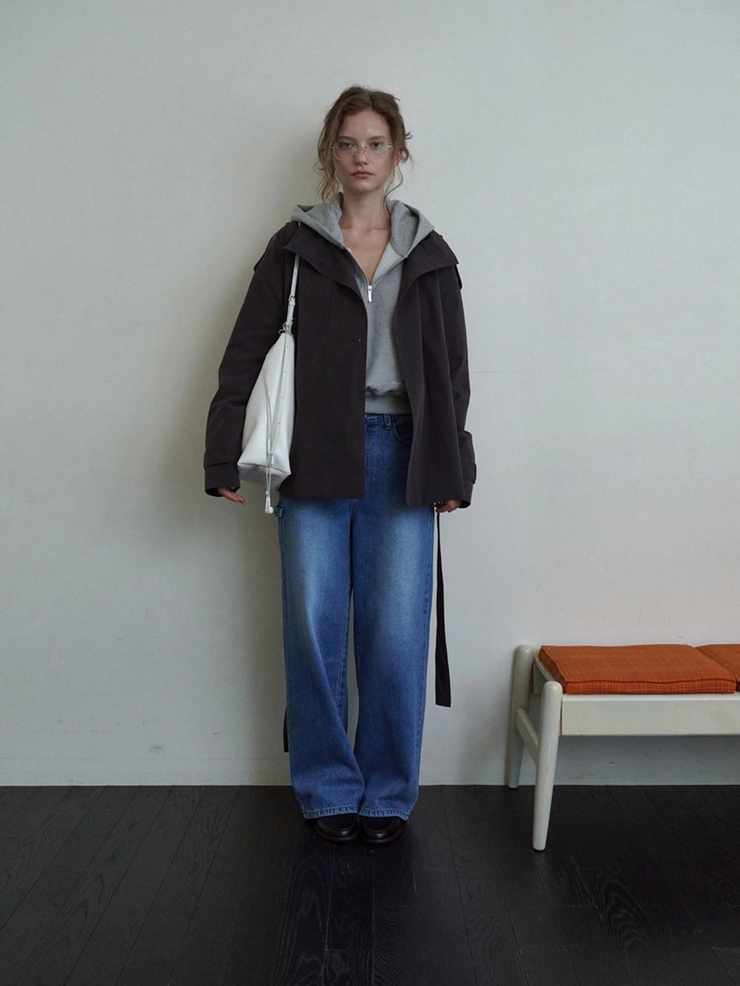 프랑메리코 Rue Half Trench Coat - Charcoal 상품 이미지 1