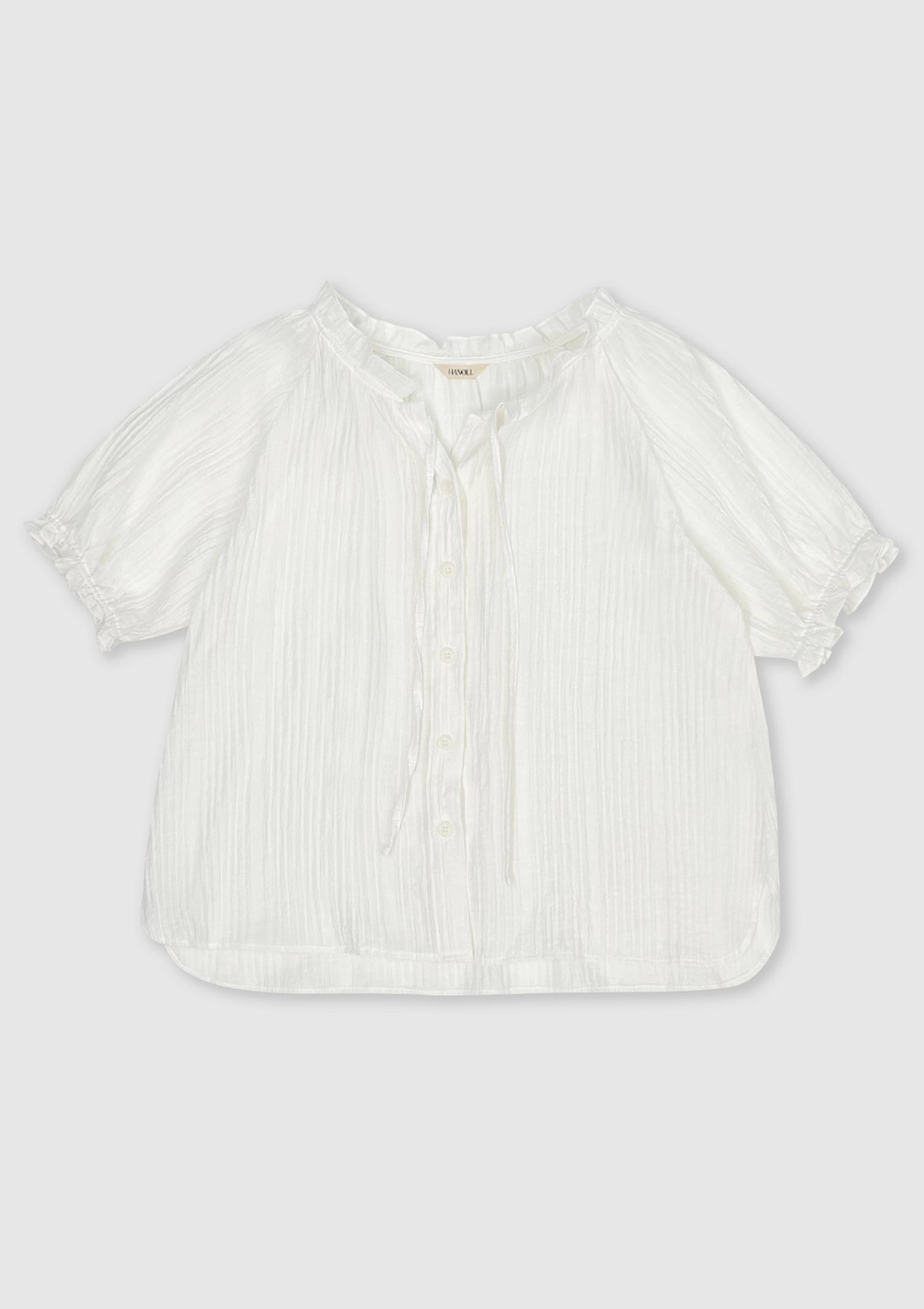 한올 Frill blouse (White) 상품 이미지 3