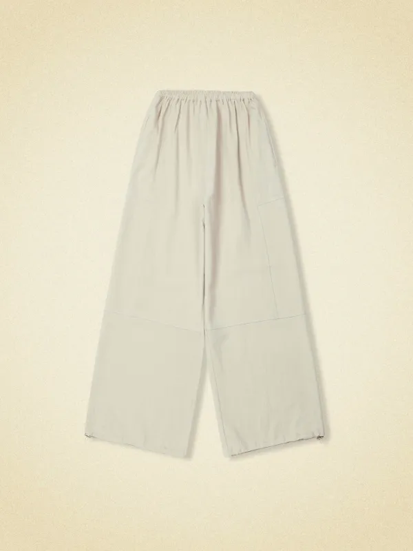seam pants - gray beige