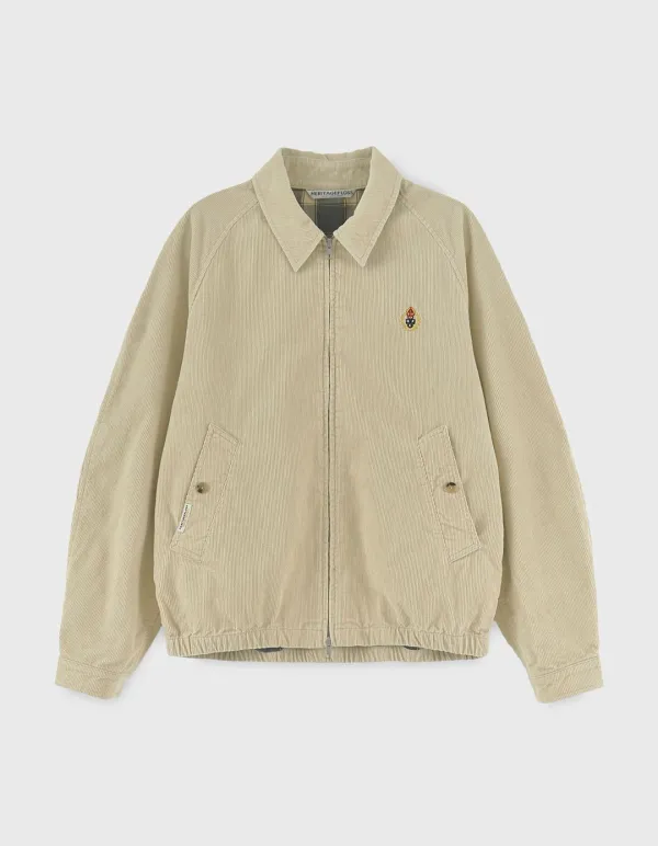 CREST CORDUROY BLOUSON JACKET / Ivory