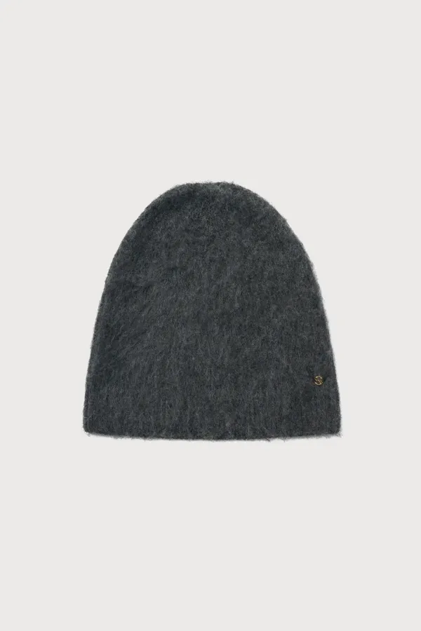 Part.7 Handmade beanie (ivory, charcoal)