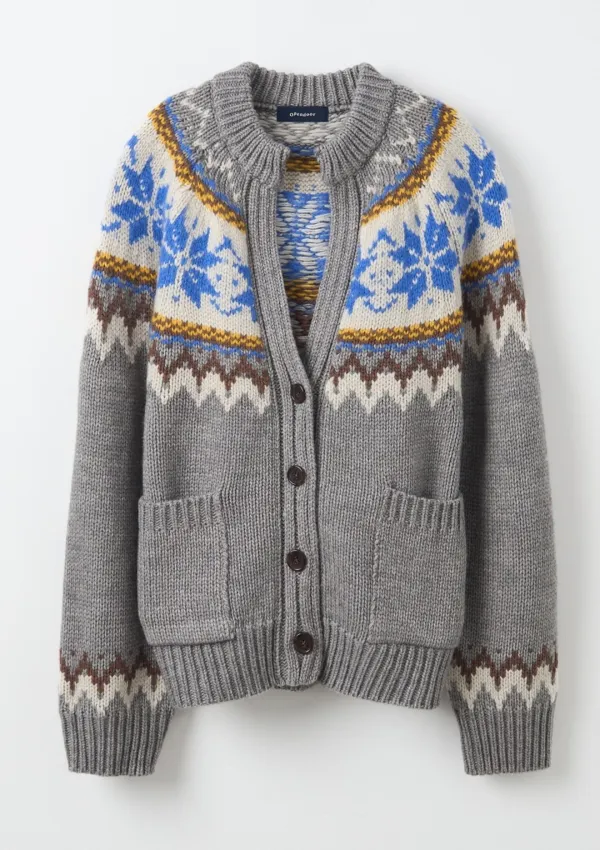 Nordic Salt Cardigan Gray