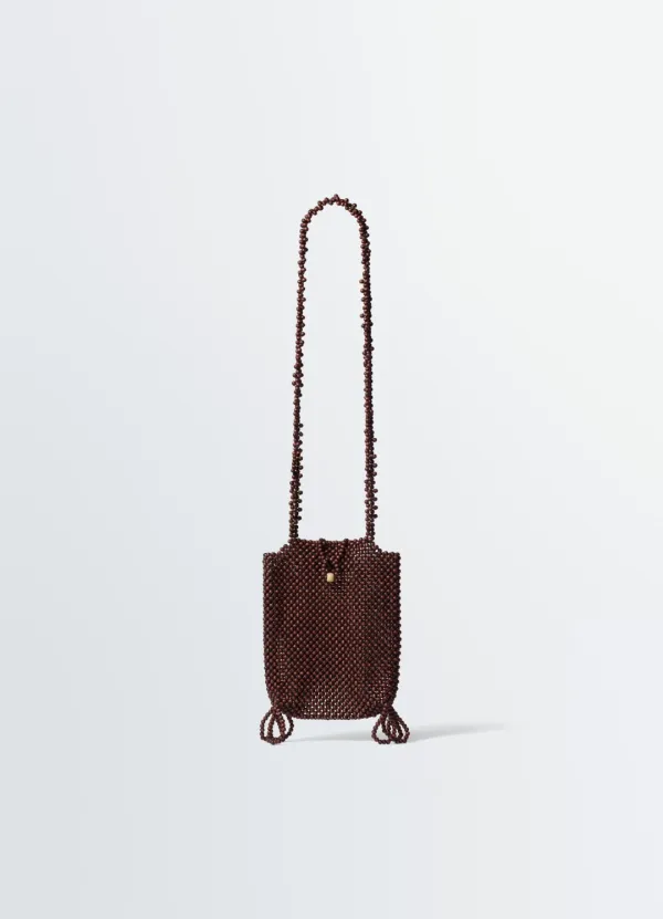 GRIGRI PHONE HOLDER IN WOODEN BEADS