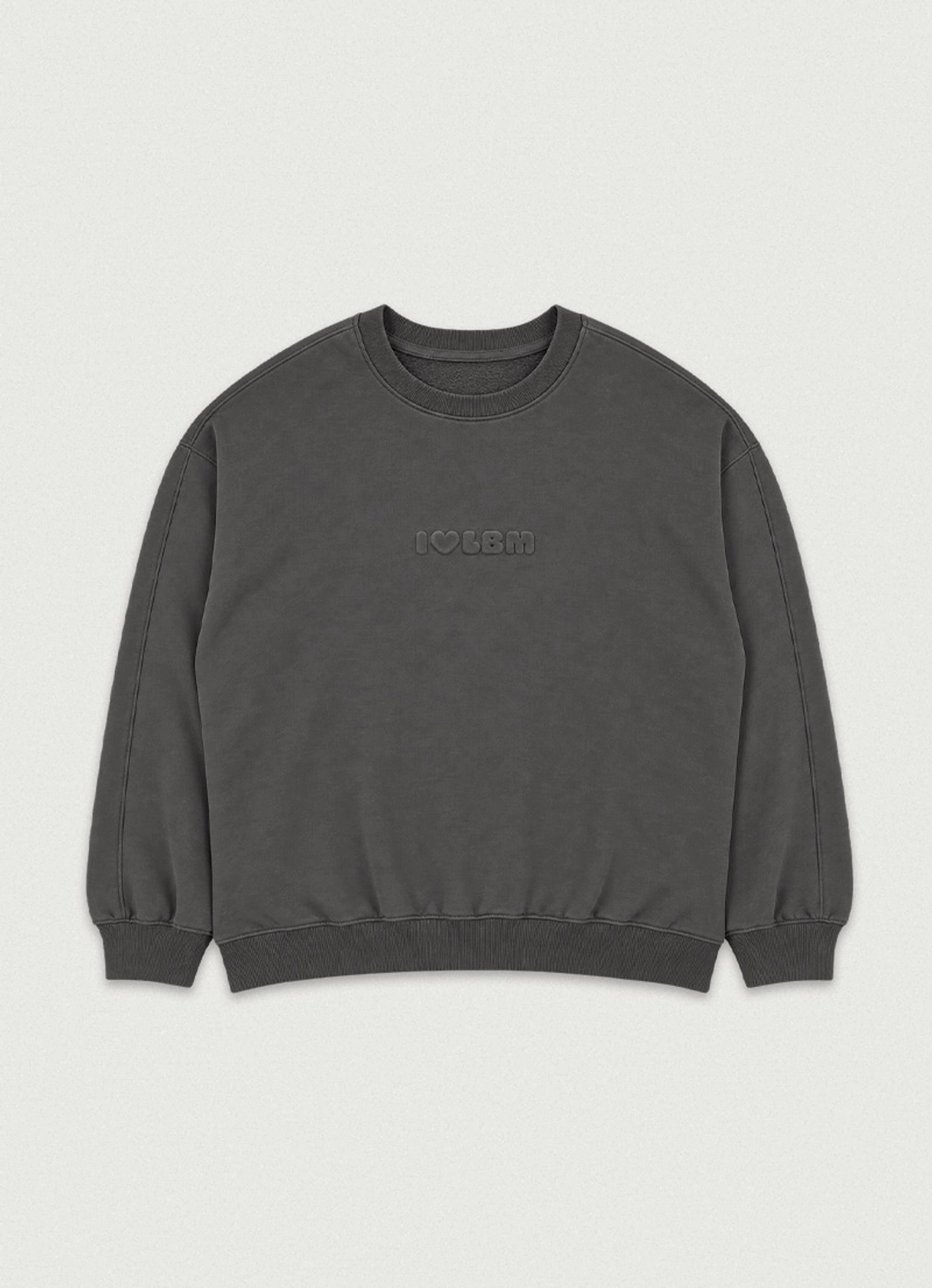 러브바이무드 Love lbm Sweatshirt [chacoal] - LoveBymood 상품 이미지 1