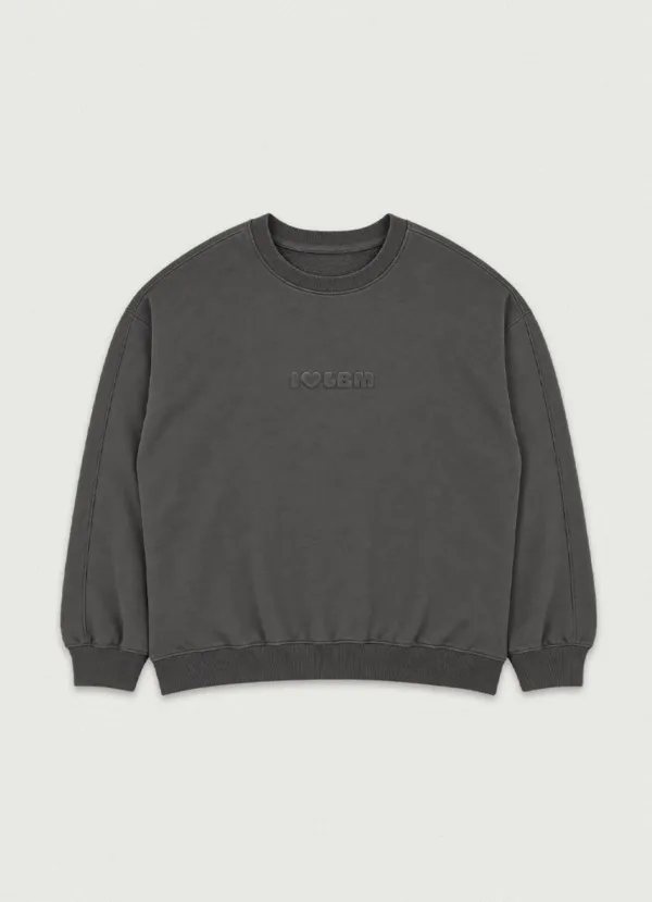 Love lbm Sweatshirt [chacoal] - LoveBymood