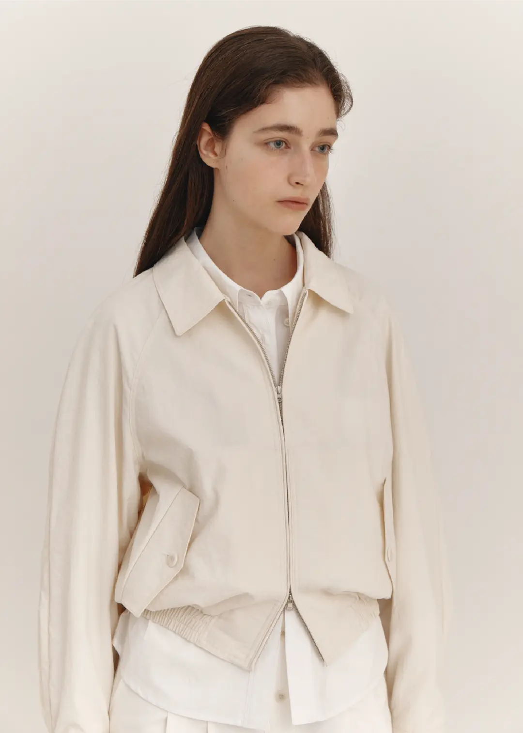 더라이 Two-way Crop Blouson(Ivory) 상품 이미지 2