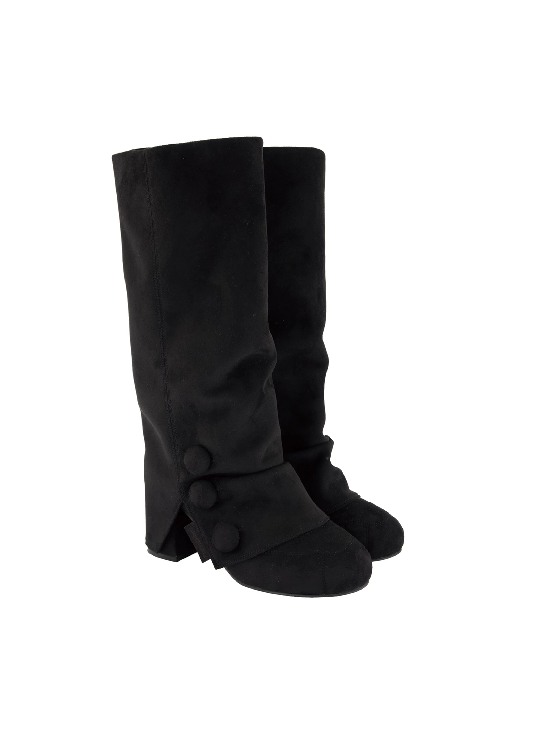 포어링 [PRE-ORDER] MOCHA BUTTON BOOTS [BLACK] 상품 이미지 1