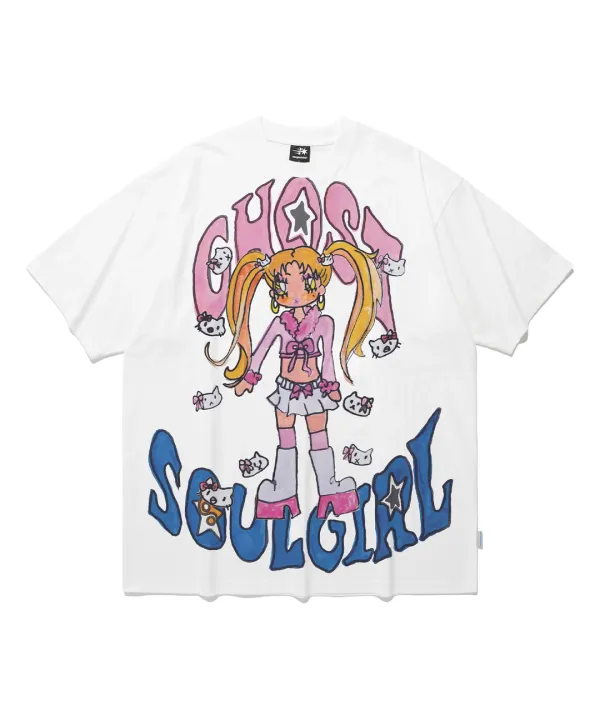 [x soulpusssy cat]ghostsoulgirl gyaru big big tee[white]
