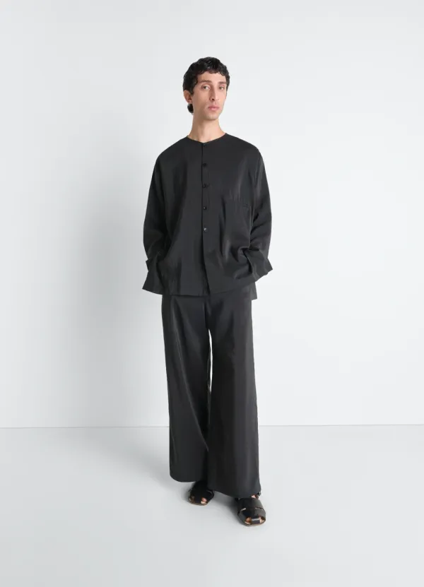 STRAIGHT TAILORED PANTS IN DRY SILK