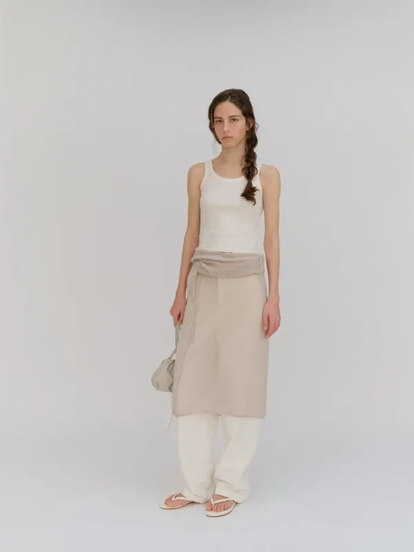 Oxford cotton pants_ivory