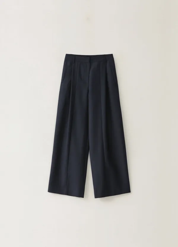 [Limited] One-Tuck Pants - Navy