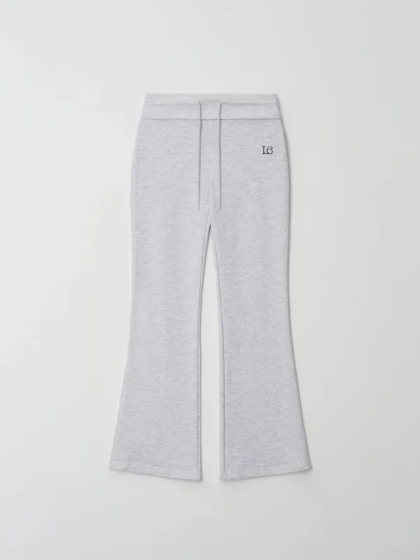 LE Fold-Detail Sweatpants (Melange)
