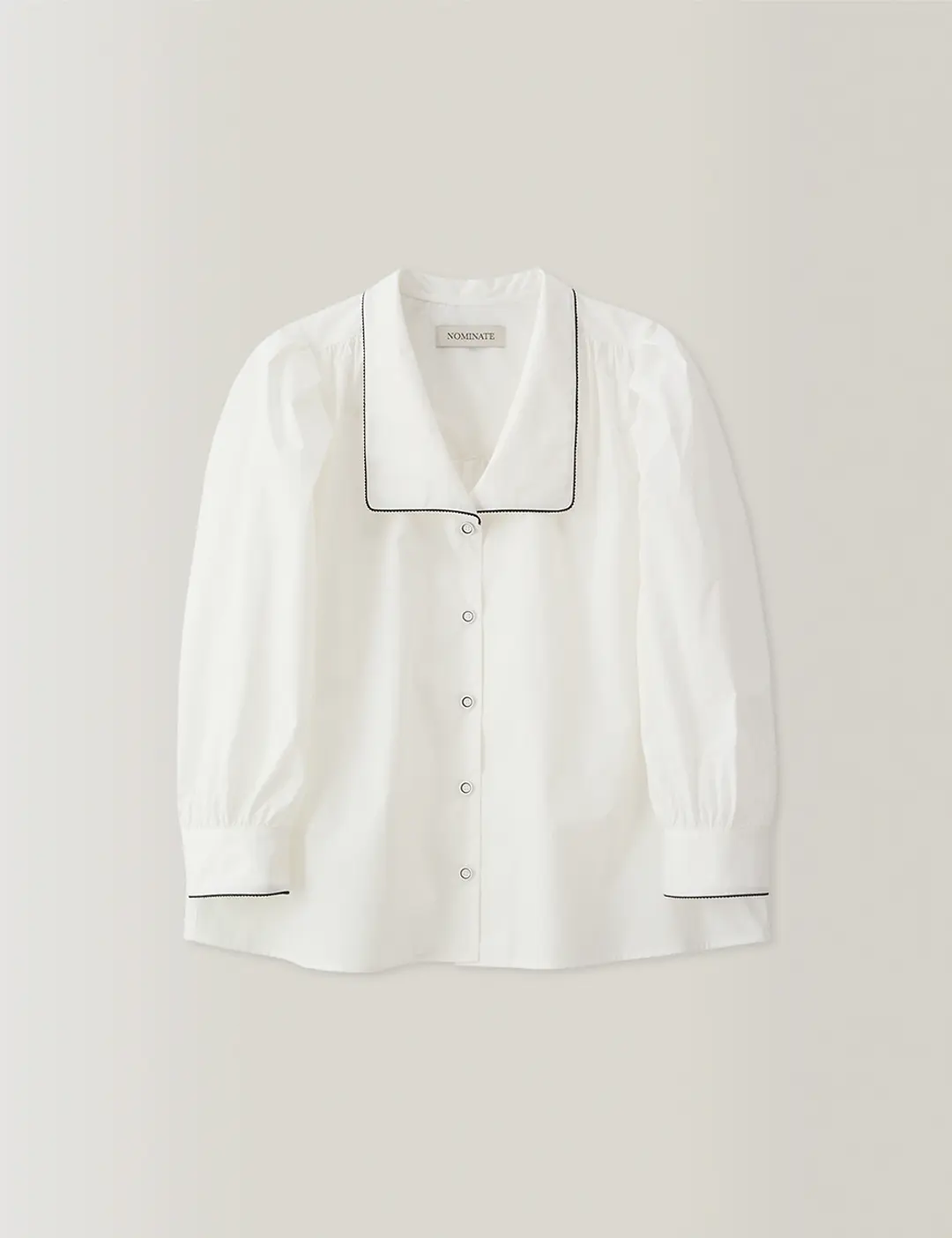 노미나떼 Charlotte Puff Sleeves Blouse (White) 상품 이미지 3