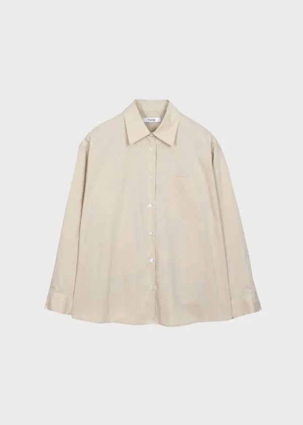a cotton over shirt (beige)