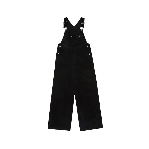 Corduroy Overalls (ebony black)