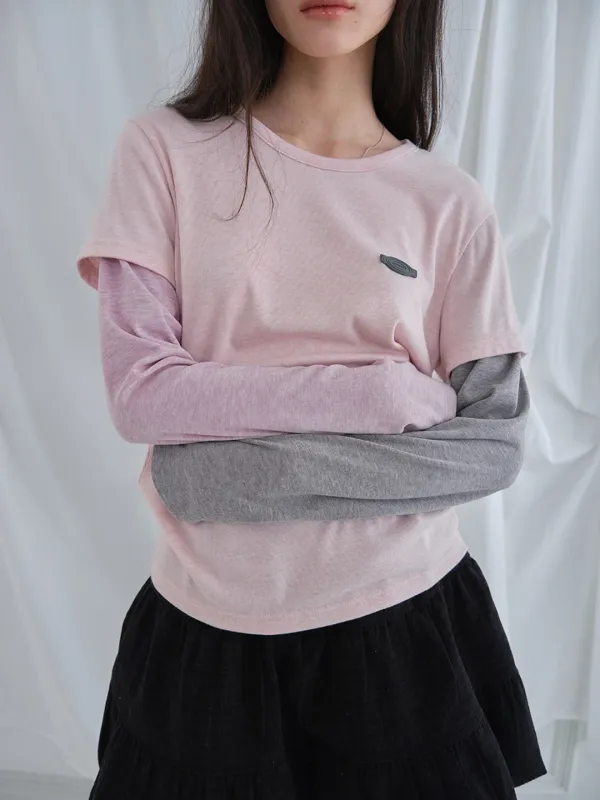 [6차 입고]Dreamy Layered Tee (Pink)
